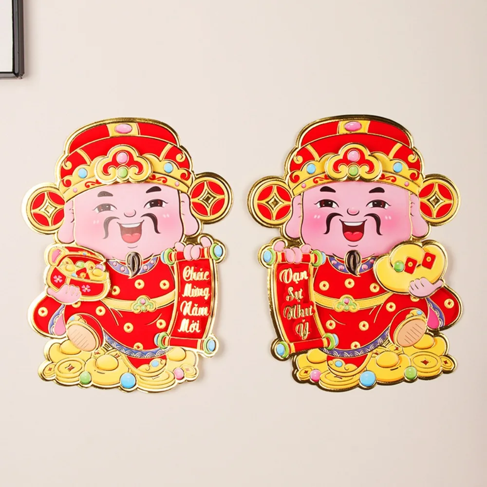 Vietnamese Spring Festival Decorations Festival The God of Wealth New Year Hanging Ornament Hanging Layout Entry Door Stickers