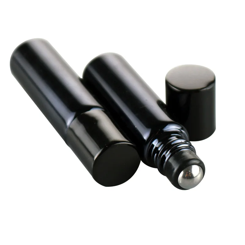 1-5 個 5/10 ミリリットルエッセンシャルオイルボトルロールオンボトルステンレス鋼ローラーボールマッサージ詰め替え容器香水アイクリーム