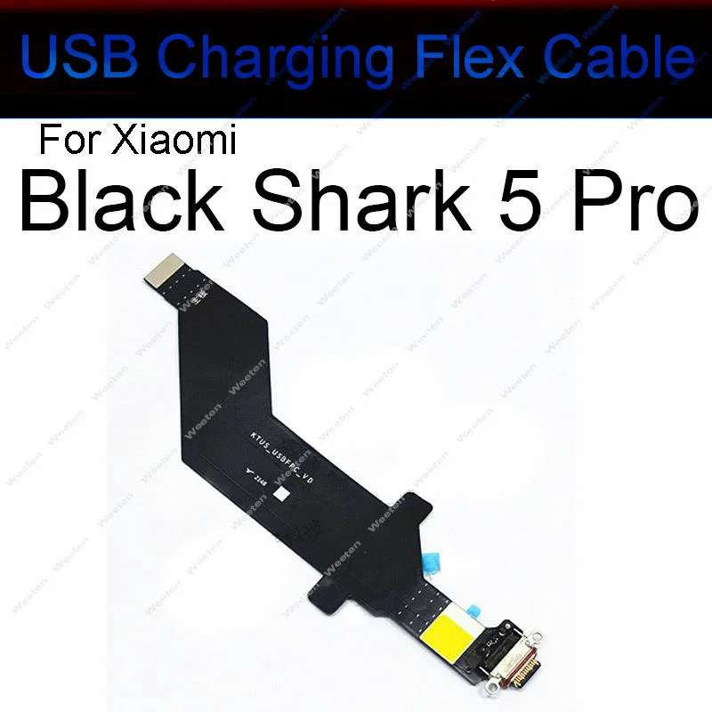 USB Charge Board Port For Xiaomi Black Shark 2 3 4 5 Pro USB Charging Port Dock Charger Plug Connector Board Flex Cable Parts