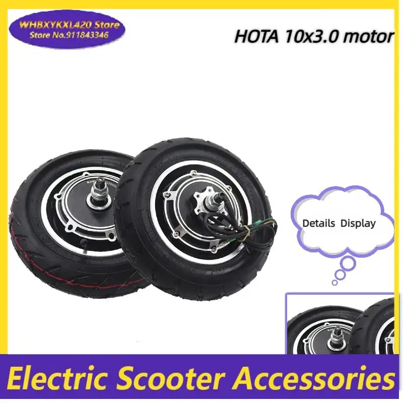 

10'' Electric Scooter Hub Motor 48V 500W Brushless Dis Brake Hub Motor E Bike Motor for KUGOO M4 / M4 PRO E-scooter Accessories