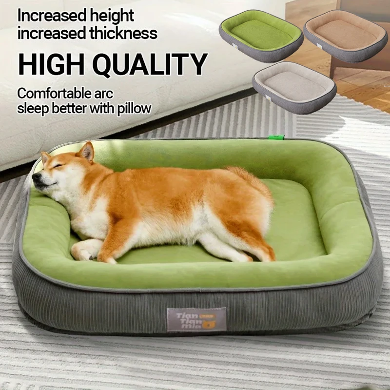 

Thickened Bed ForCats Puppy House Kennel for Indoor Dogs Medium Big Cat Pet Sofa Sleeping Bed Furniture Pet Supplies Accessories