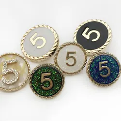 6psc Metal Buttons for Clothing Shirt Women Coat DIY Handmade Craft Sewing Button Fashion Luxury Buckle Decorative Accessories