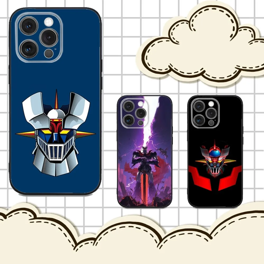 

M-Mazinger Z Robot Phone Case For iPhone 16e,16,15,14,13,12,11,Pro,X,XS,Max,XR,Plus,Mini Soft Black Cover