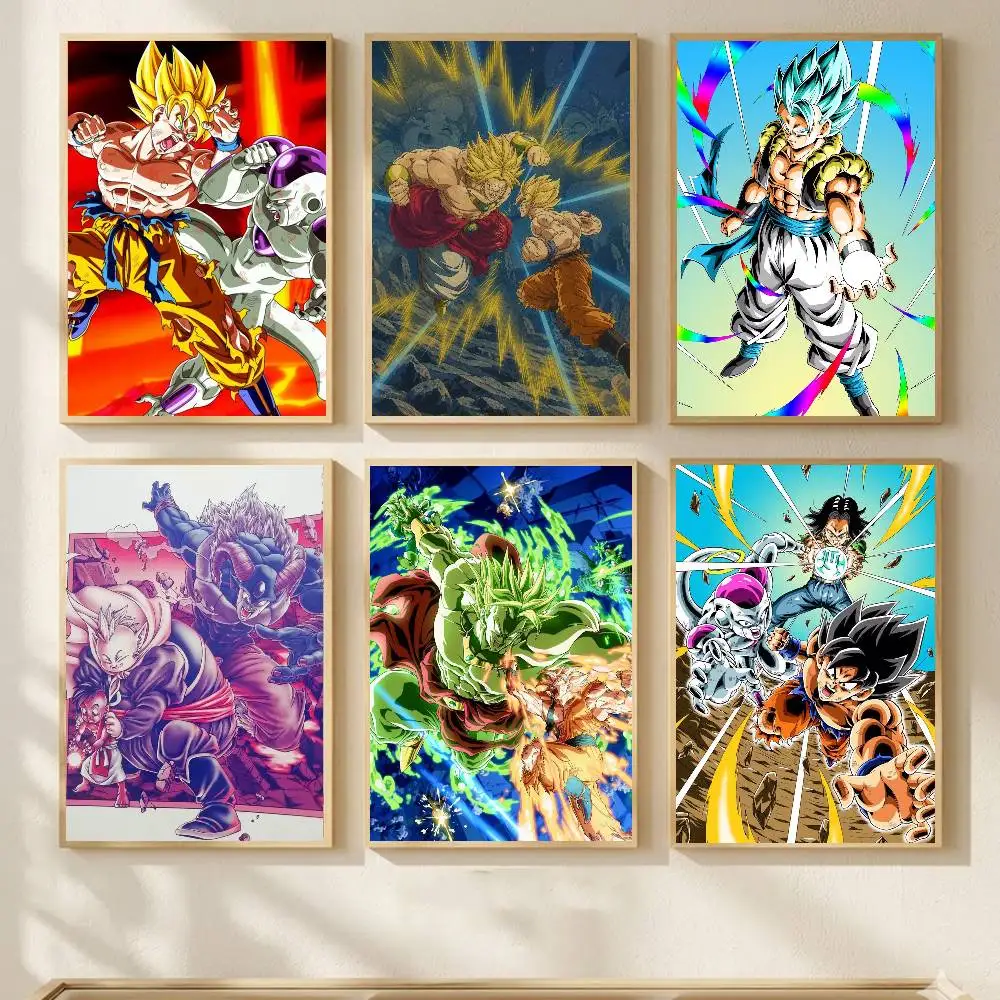 Dragon-n B-ball Anime Adhesive Wall Art Poster Canvas Bedroom Children, Study Living Room For Home Room Decor