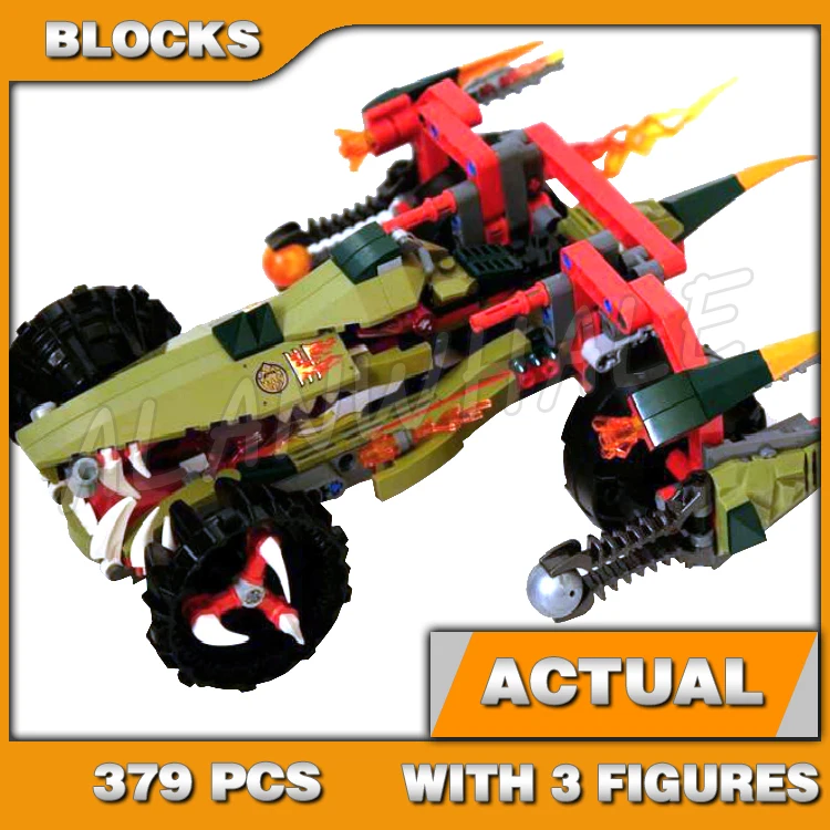 379pcs Chima Cragger's Fire Striker Fire-down CHI Power Mode Ice Catapult 10294 Building Block Toys Compatible With Model