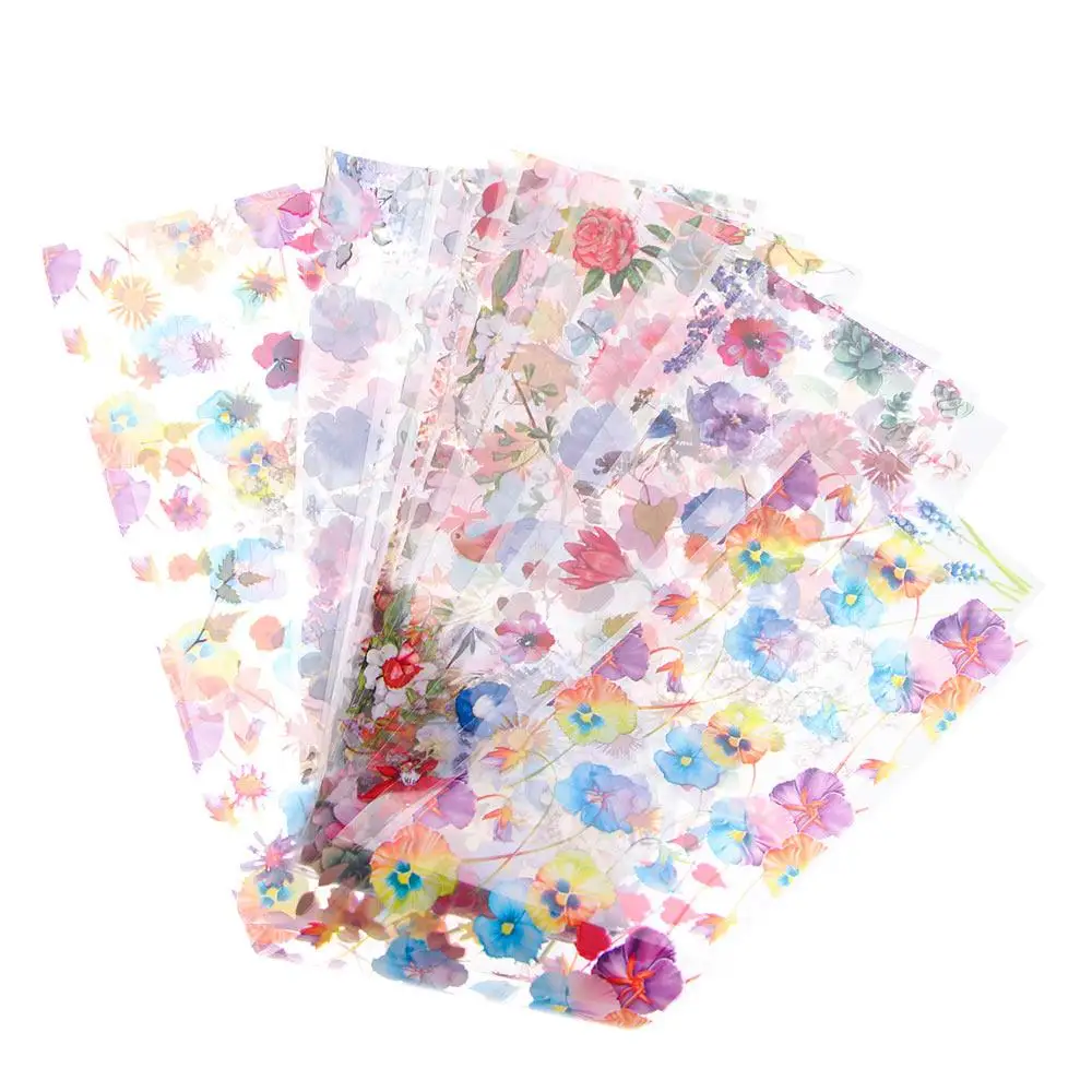 

Adhesive Fall Leaves Nail Tips Autumn Design Nail Patch Butterfly Decals Starry Transfer Paper Nail Stickers Maple Lavender