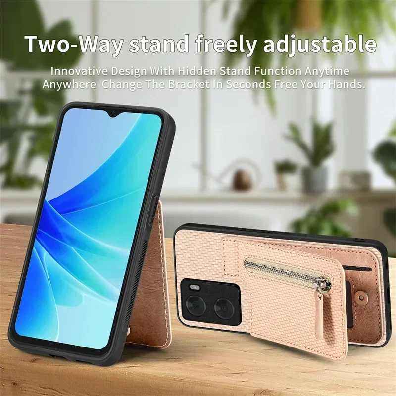 Luksusowe etui Honor X6B X8B X7B X8A X7A X6A 5G do Huawei Honor 90 Lite Zipper Wallet Leather Back Cover Honor 100 Pro 70 50 Etui