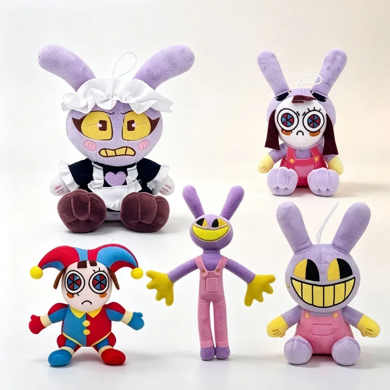 Cute Purple Maid Bunny Plush Toy Soft Stuffed Cartoon Rabbit Kawaii Plushie Kids Birthday Gift Room Decor Party Favor