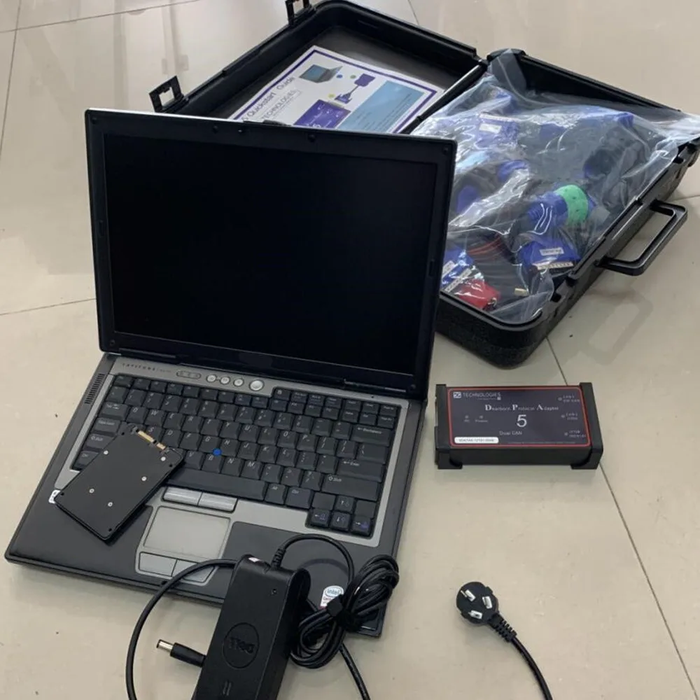 A+ Quality DPA5 Dearborn Protocol Adapter 5 Diesel Heavy-Duty Truck Diagnostic Tool DPA 5 Scanner with D630 laptop ready use