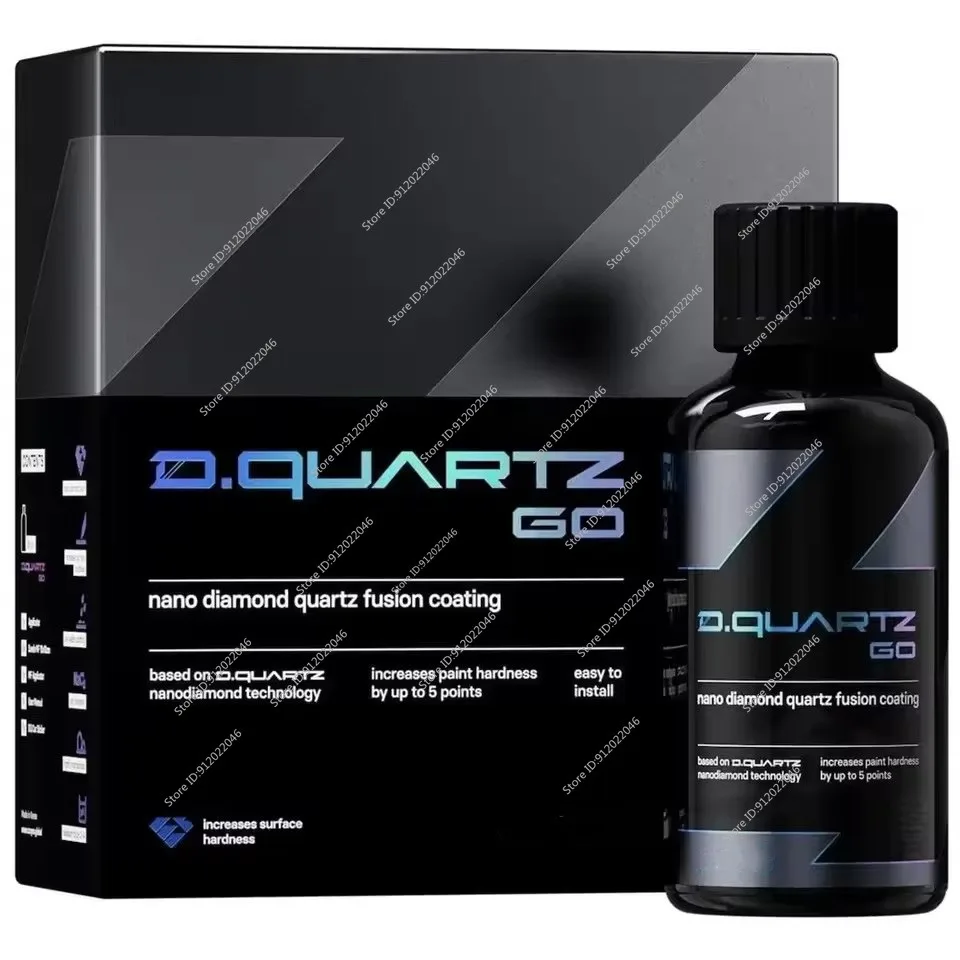 DQUARTZ GO 50ml Kit Nano-Diamant-Quarz-Fusion Keramikbeschichtung für Autopflege Verbesserter Schutz Glanzsteigerung Oberflächenhärte