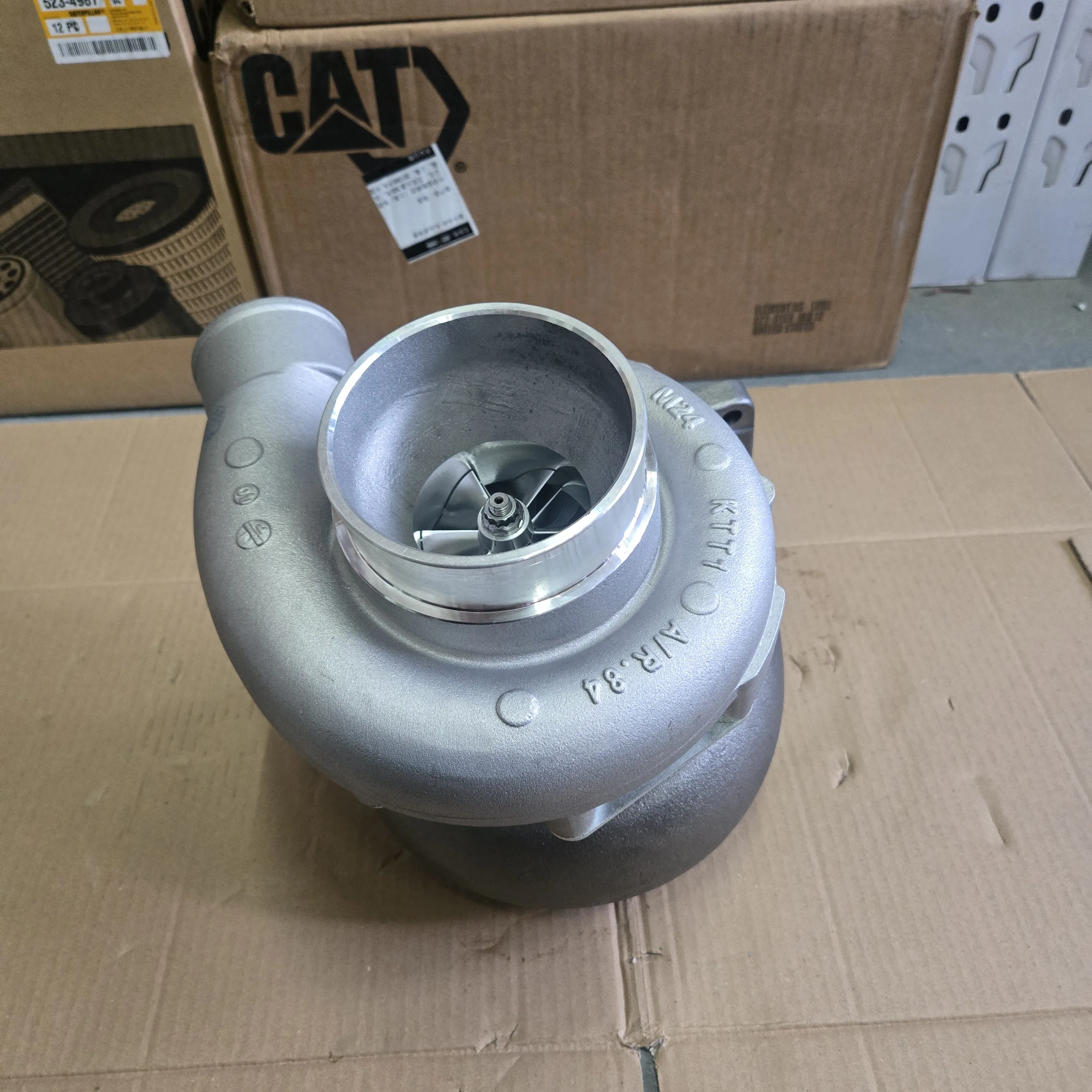 Junfeng Mechanical Parts Turbocharger for DE12 Engine Model BT80184 Excavator Power Altitude Performance Enhancer Replacement