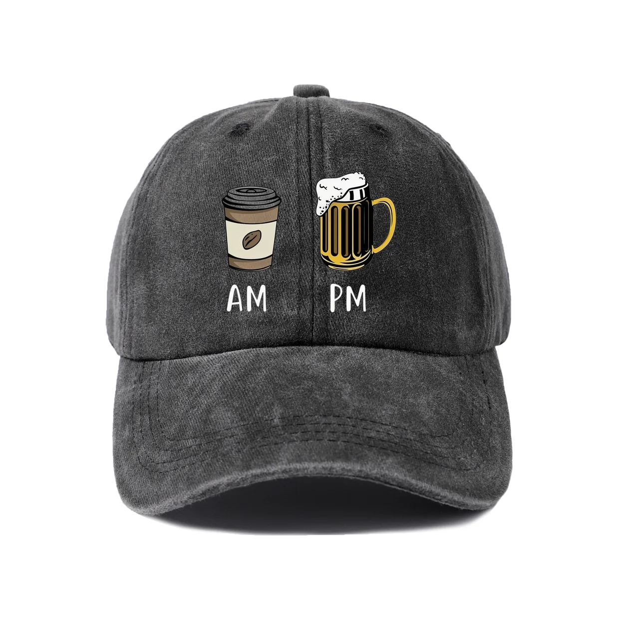 Expressive Slogan Graphic Baseball Cap, Vintage Washed Adjustable Unisex Dad Hat, Streetwear Gift