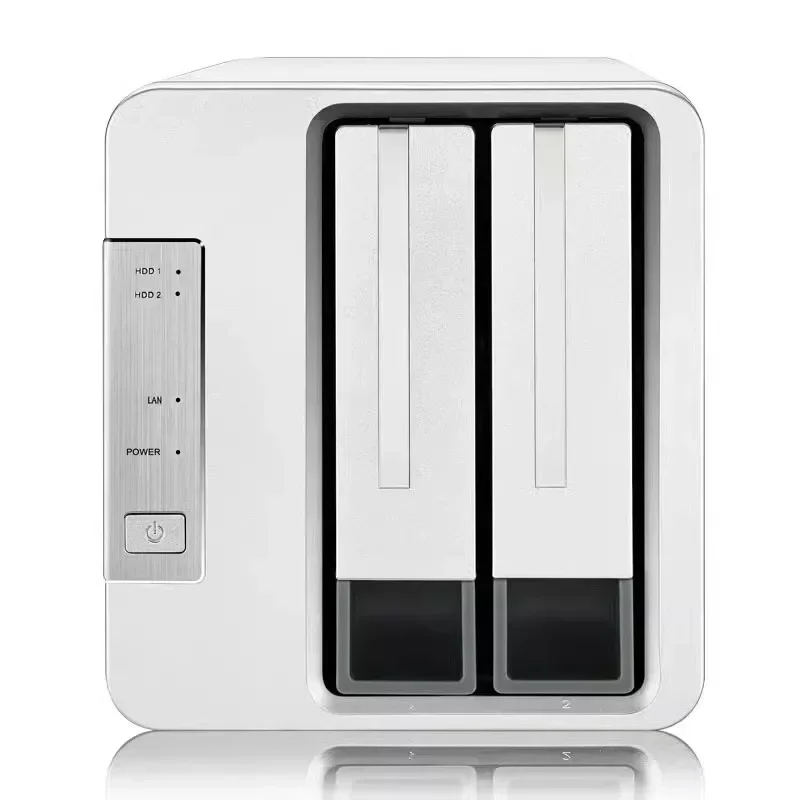 Nuevo Servidor de almacenamiento de red Nas pequeño para el hogar, almacenamiento en la nube, acceso Web, servidor para compartir archivos, 2 ranuras para discos