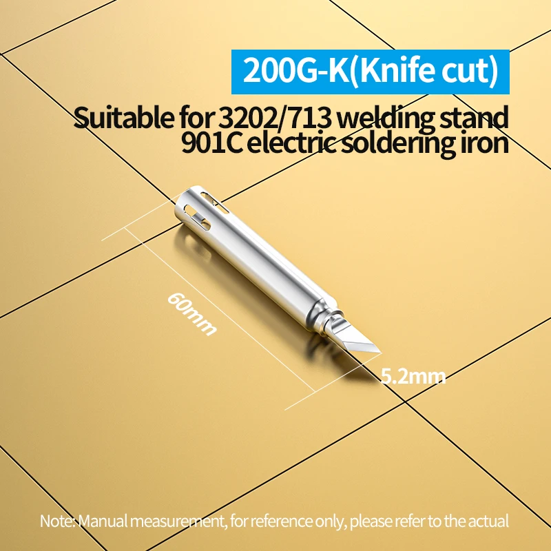 Pontas de ferro de solda de alta qualidade, soldagem cabeça adequada para QUICK 3202, 200G Series, 200G-B, 200G-K, 200G-4C