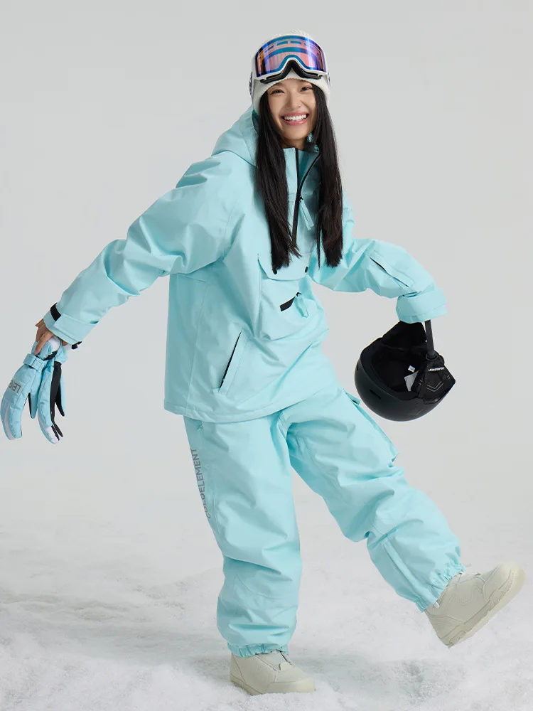 أطقم بدلات التزلج، بدلات تزلج فردية ومزدوجة للرجال والنساء، سترات، بدلات ثلج للرجال والنساء، بلوفر يومي للتزلج Su