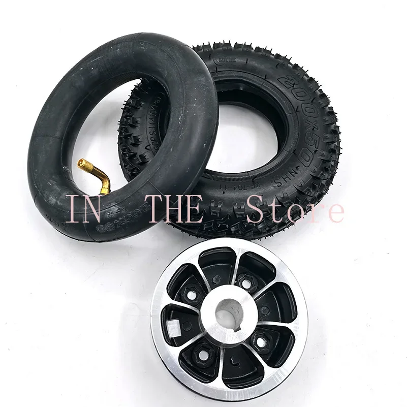 Electric Scooter Pneumatic Tire 8' Aluminum Alloy Wheel Center Axis Hub 200x50 Free Shipping