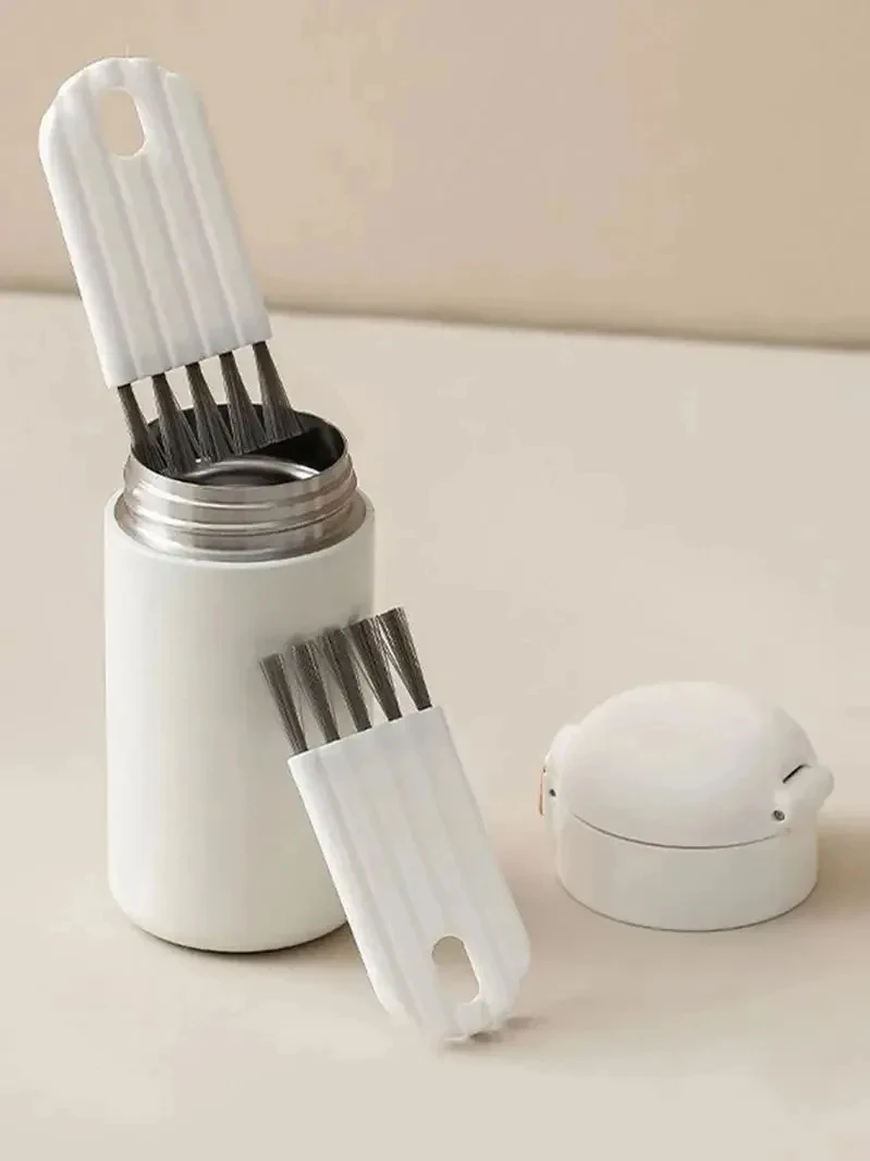 Multifunctional Keyboard Cleaning Brush Crevice Thermos Cup Lid Keyboard Bottle Mouth Brush Curved Handle