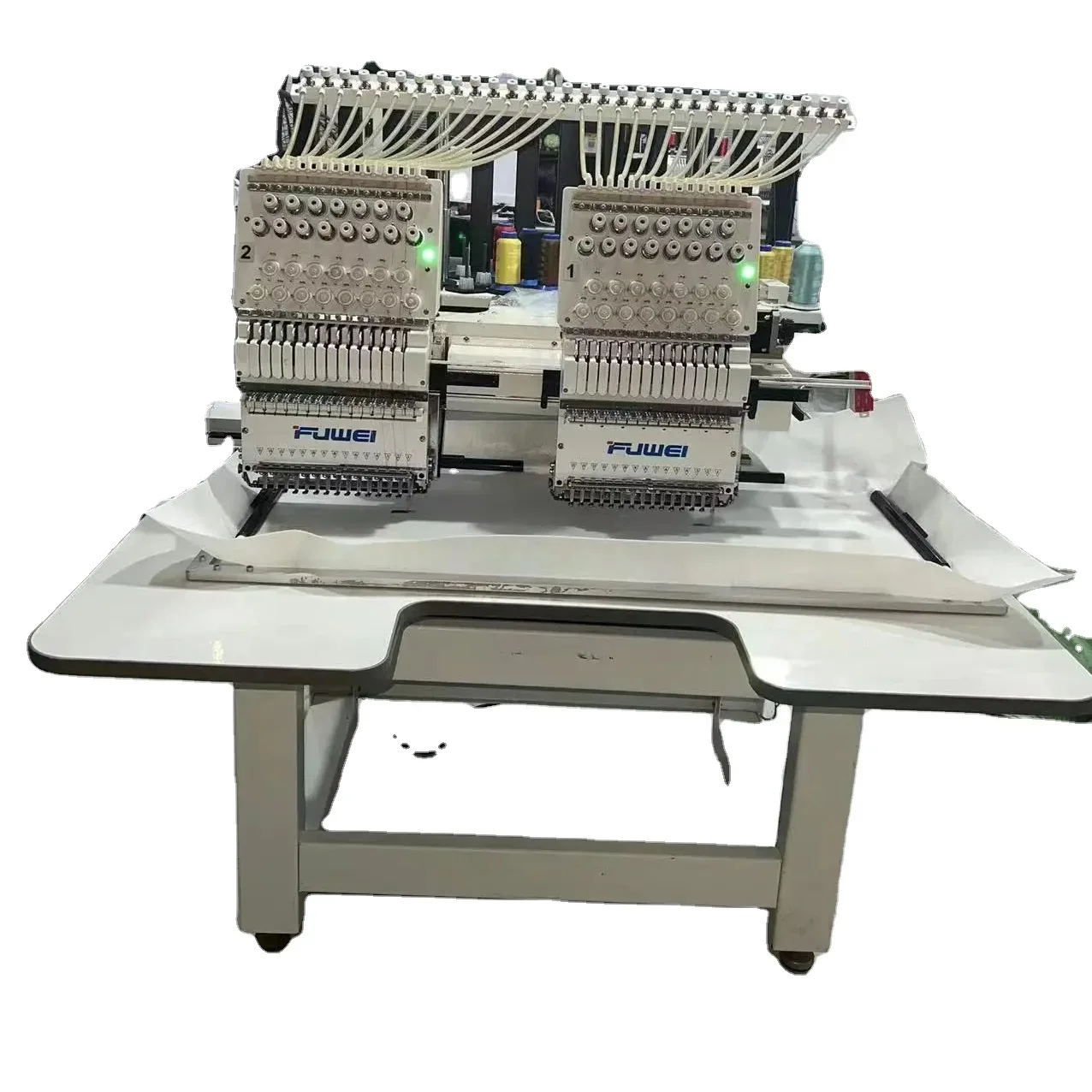 Factory Wholesale Price Fu Well Two Heads 1502 Embroidery Machine Industrial Application Twelve Needles Multi-function