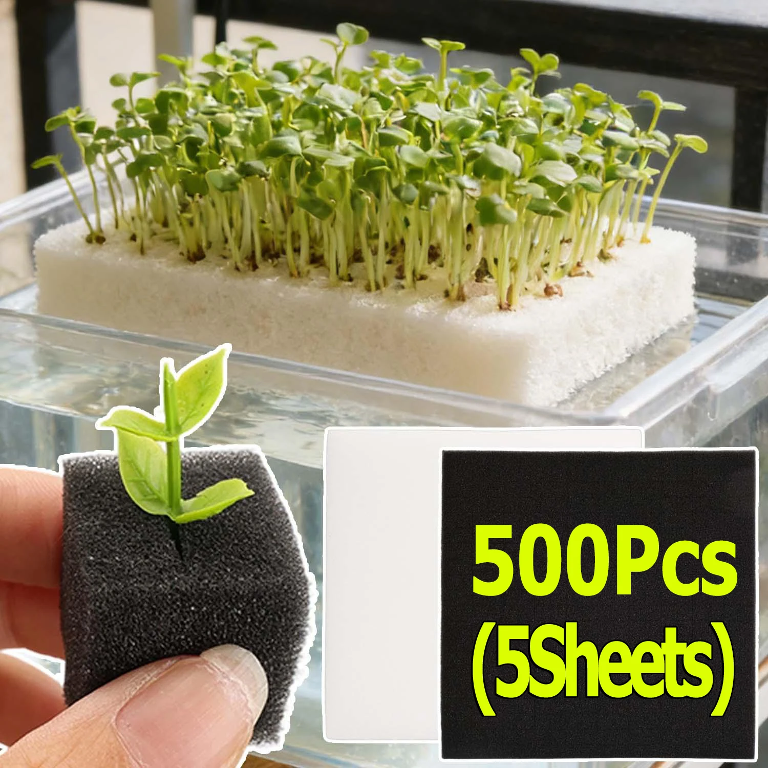 Hydroponic Growing Sponge Cubes Square Seedling Nursery Plugs Soilless Cultivation Garden Flower Vegetable Seed Starter Block