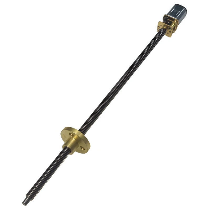 N20 Quality Guide DC Gear Motor 3V6V12V Stainless Steel Fast Thread Flange Shaft T5 DIY Lift Platform Conveyor Belt Thread Flang