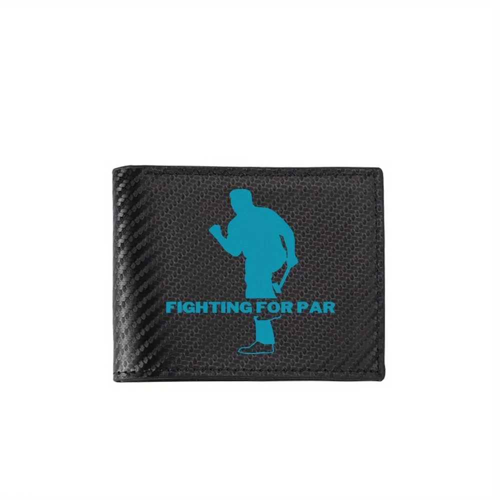 Man swinging axe with phrase Men's Wallets Simple Business Modern Stylish Printing Design Gifts For Father Boyfriend Christmas L