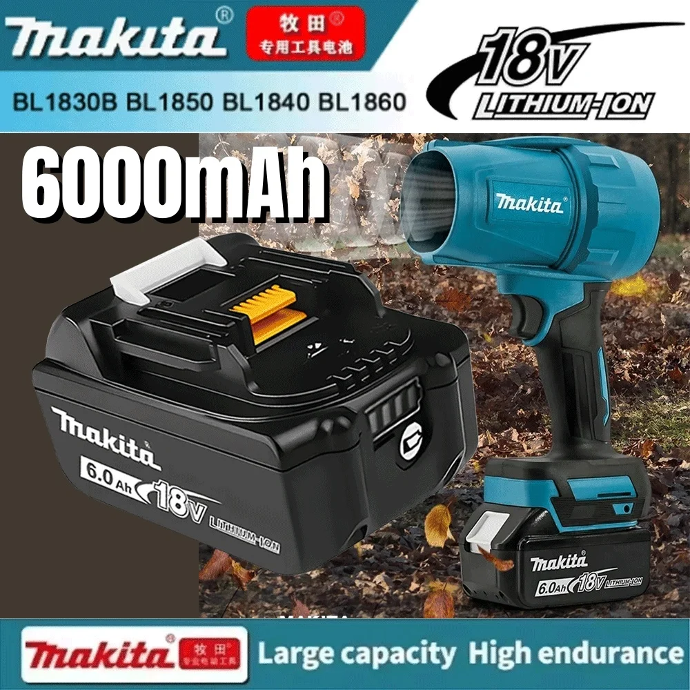 

100% Original Makita 6Ah for Makita 18V Battery BL1830B BL1850B BL1850 BL1840 BL1860 BL1815 Replacement Lithium 6000mAh Battery