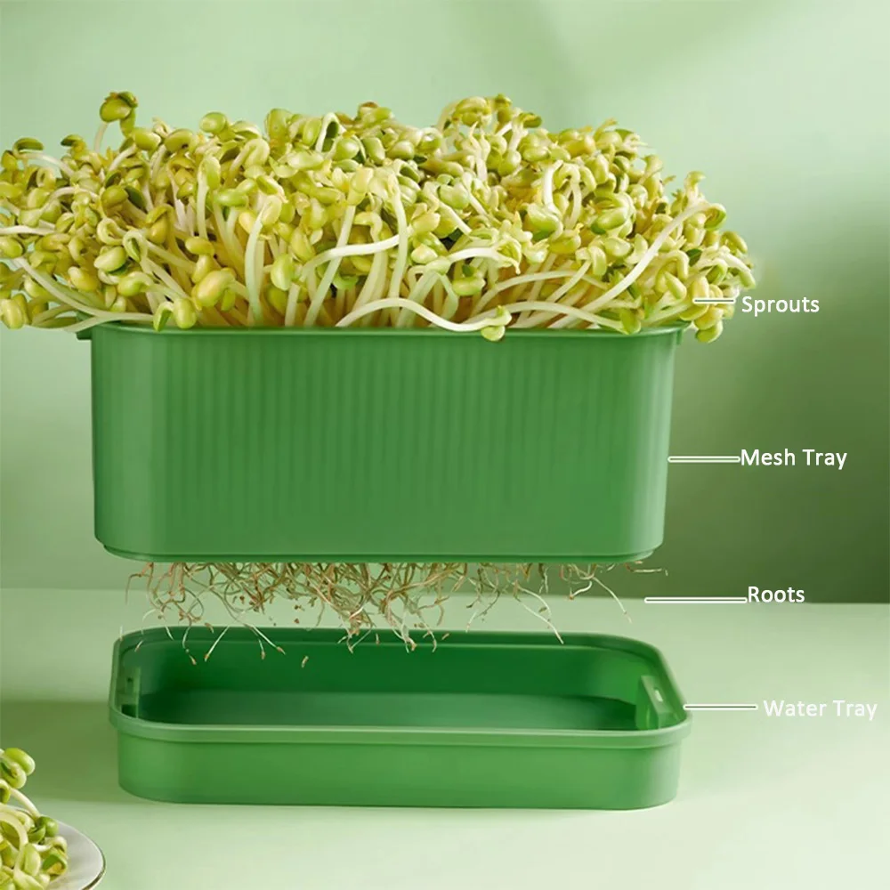 New Plastic Grow Nursery Pots Vegetable Soilless Nursery Trays Seed Germination Tray Seedling Sprout Plate Garden Supplies