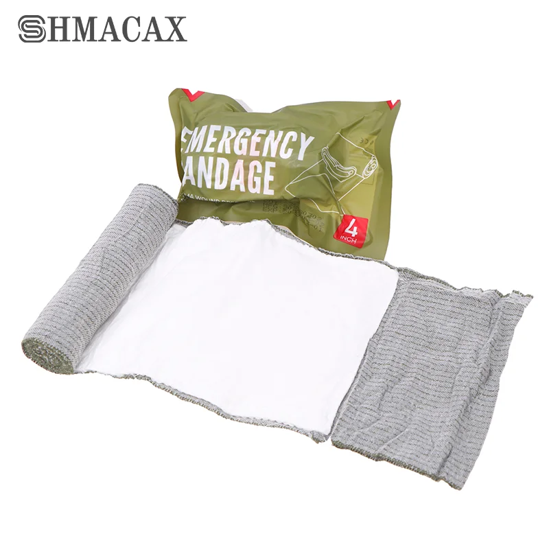 Combat Isreali Abdominal Bandage, Emergência Bandagem, Resgate De Compressão, ferida Tactical Trauma Dressing, 4/6 Polegadas, 1Pc