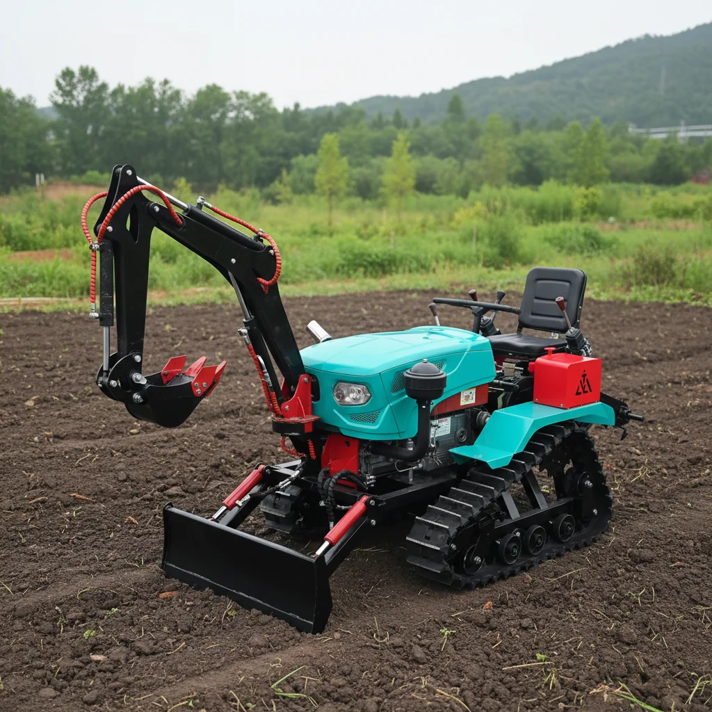 

Customize Multifunctional Tractor with Excavator & Bulldozer Attachment for Farm Work