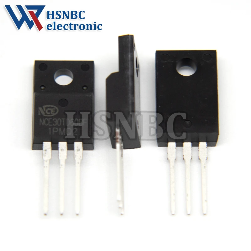 10PCS NCE30TD60BF NCE30TD60B 30TD60BF 30TD60 TO-220F 30A 600V IGBT Power Transistor 100% New Original