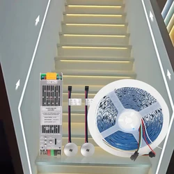 DC 24V WS2811 Running Water Strip Light 5M 10M Chasing Effect Flexible Ribbon LED Stair Controller Hallway Lighting Tape Lamp