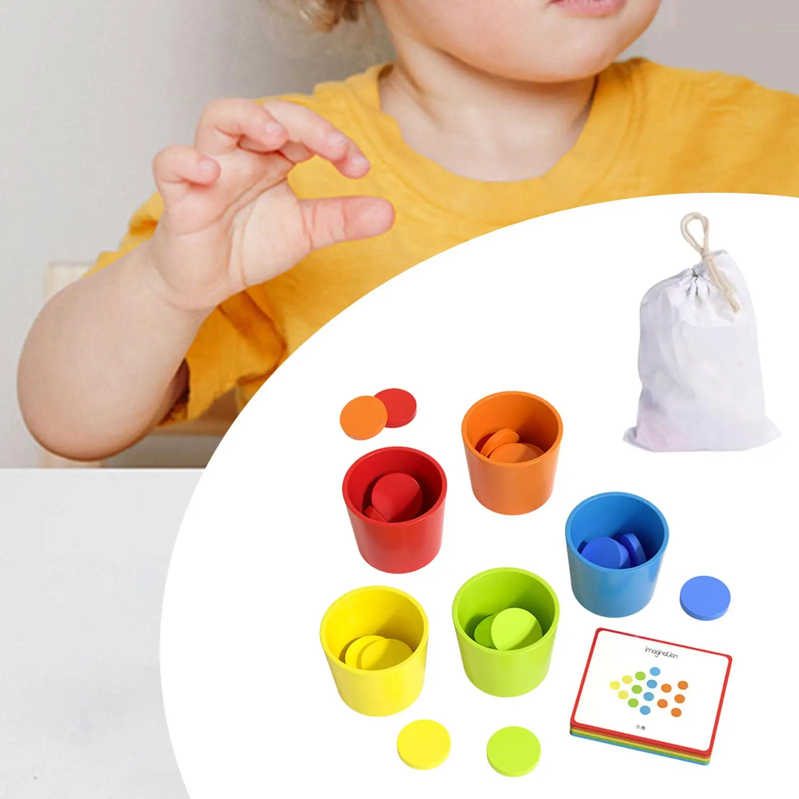 Color Sorting Toy Creative Play Educational Toy for Age 3+ Year Old