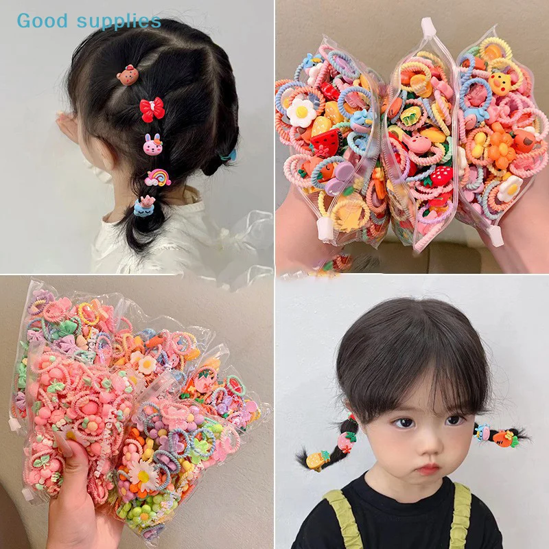 20 Piezas de Lindas Bandas Elásticas Pequeñas para el Cabello, Lazos para Niñas, No Dañan el Cabello, Elásticas, para Niñas y Bebés