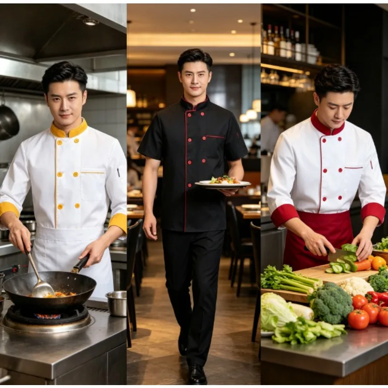 uniforme-de-chef-de-manga-curta-e-manga-comprida-para-hotel-restaurante-e-cozinha-–-respiravel-e-leve-–-perfeito-para-padaria-e-pizzaria
