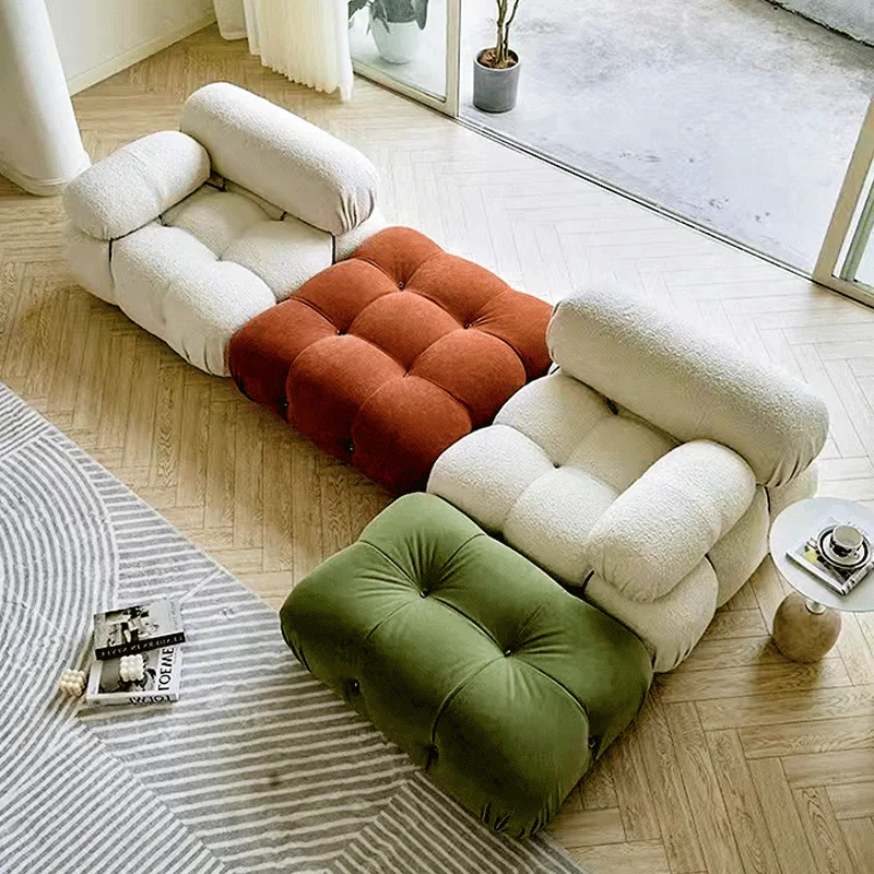 tr-B&B Italian Designer's Minimalist Mario Chameleon Module Sofa Set French Chic Cube for the Internet Celebrity Living Room&