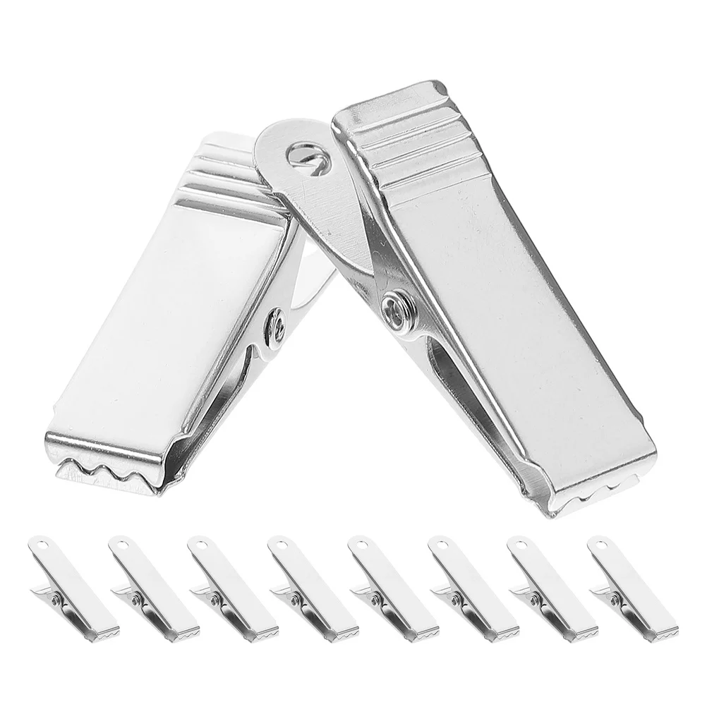

10pcs Metal Alligator Strong Spring Mechanism Secure Wire Fixation Durable Iron Mini Clamps For Diy Crafts Photo Display Home
