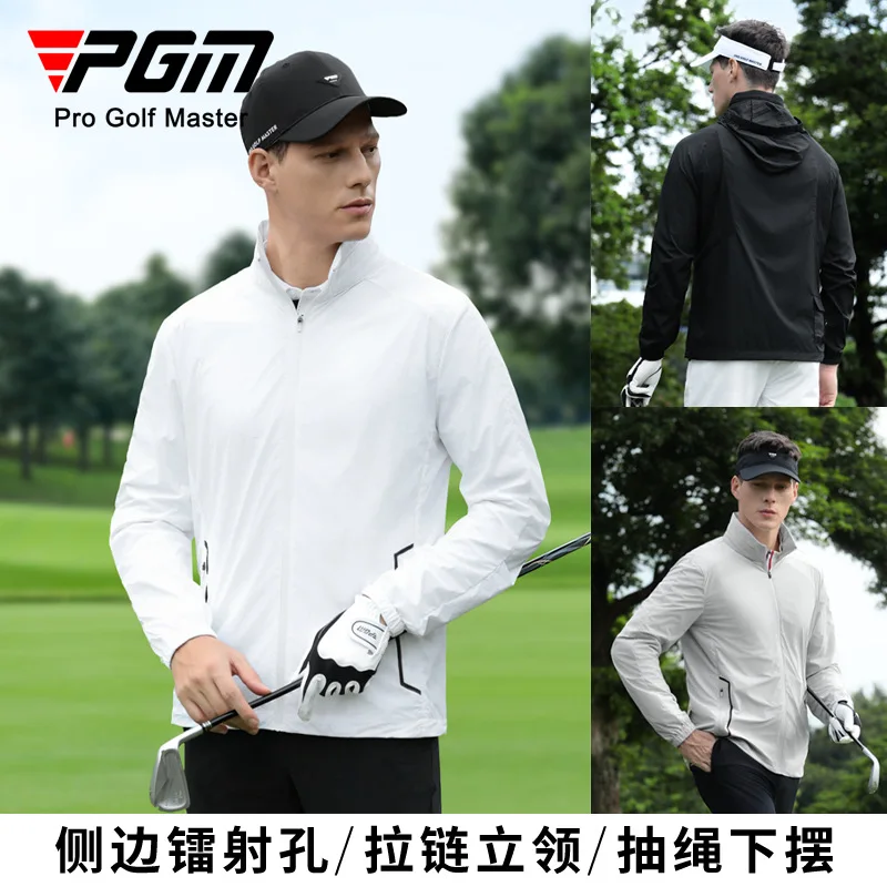 

Одежда для гольфа PGM, куртка с защитой от солнца, осенне-зимняя легкая куртка с воротником-стойкой, легкий дождевик, спортивная куртка для гольфа