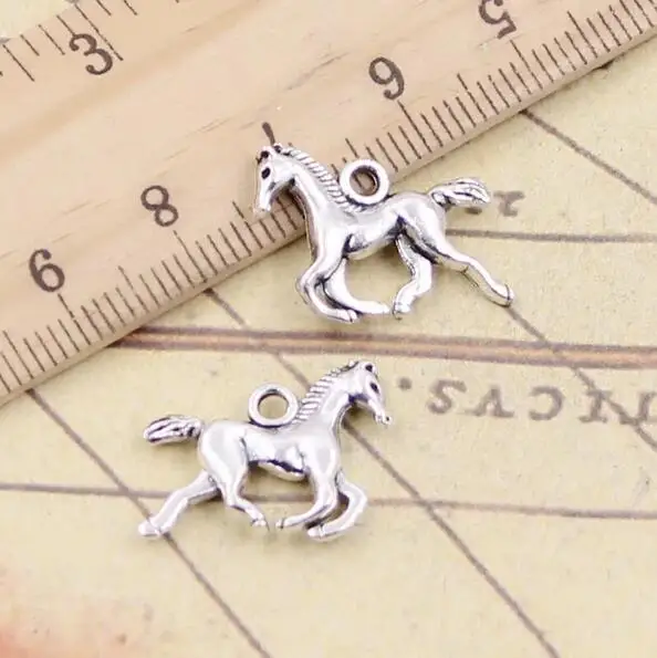 

20pcs 22x15mm Alloy Charms Running Horse Pendants Jewelry Making EF3641