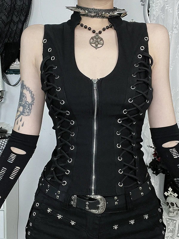 

Хэллоуин k Sle Жилет с галстуком Spicy Girl Slim Fit Верхний ремень Street Sle Полиэфирное волокно U-Ne ort Длина Цвет