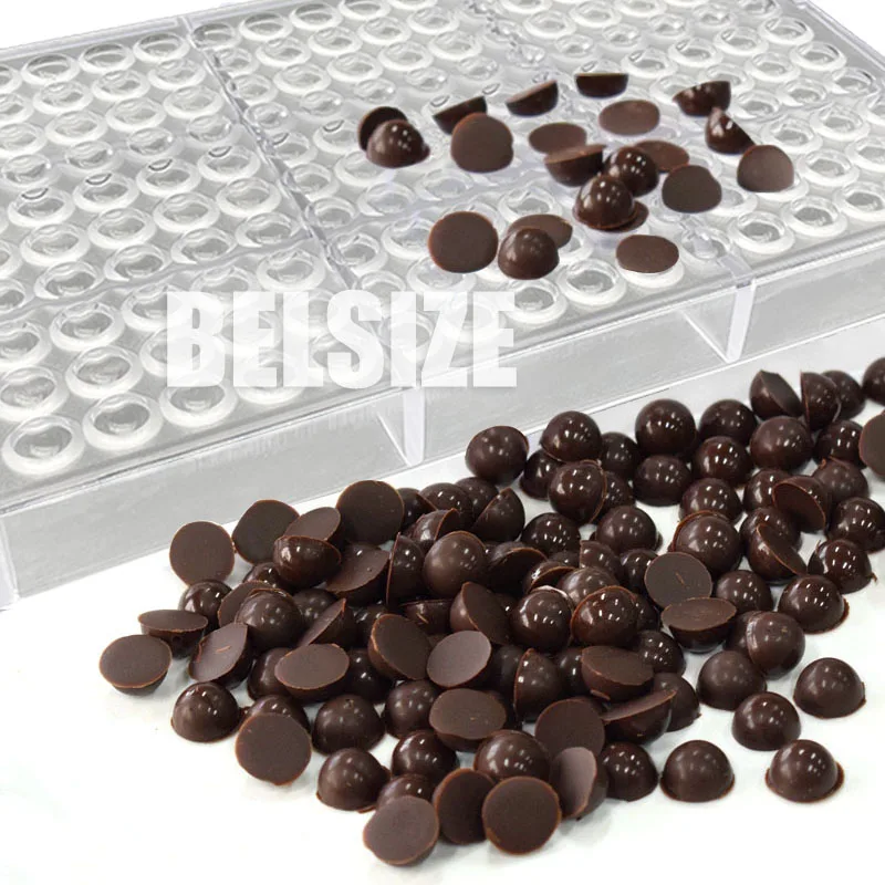 Mini Semisphere Chocolate Mold Polycarbonate 160 Holes Chocolate Bonbons 0.6g Candy Mold Confectionery Baking Pastry Utensils