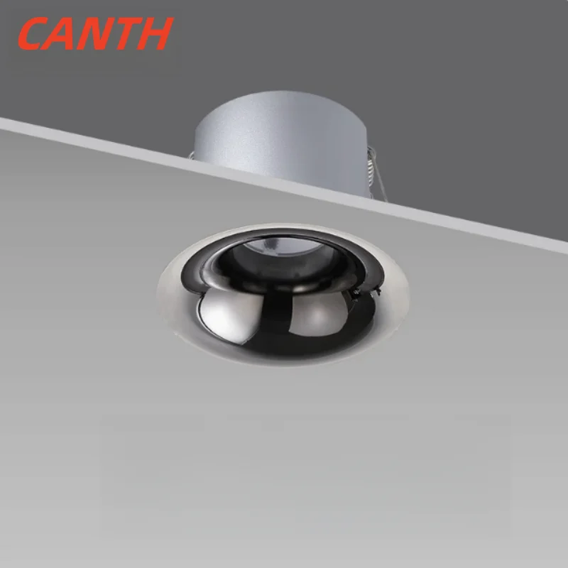 CANTH-10 No embedded spotlights Embedded frameless spotlights instead of plaster downlights full spectrum