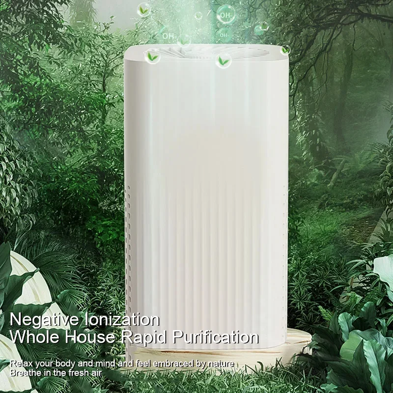 Deodorant & Odor Removal Air Purifier Quiet Air Cleaner with 360°Air Intake H12 True HEPA Air Purifier Home Pets Office