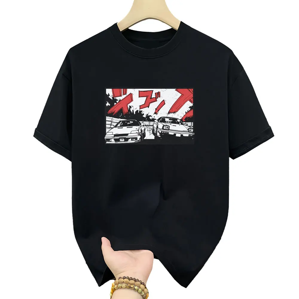 

Initial D Racer Retro Mountain Drift Racing Manga Gift T shirt Street Racer Anime print Graphic clothes All size Tops S-6XL