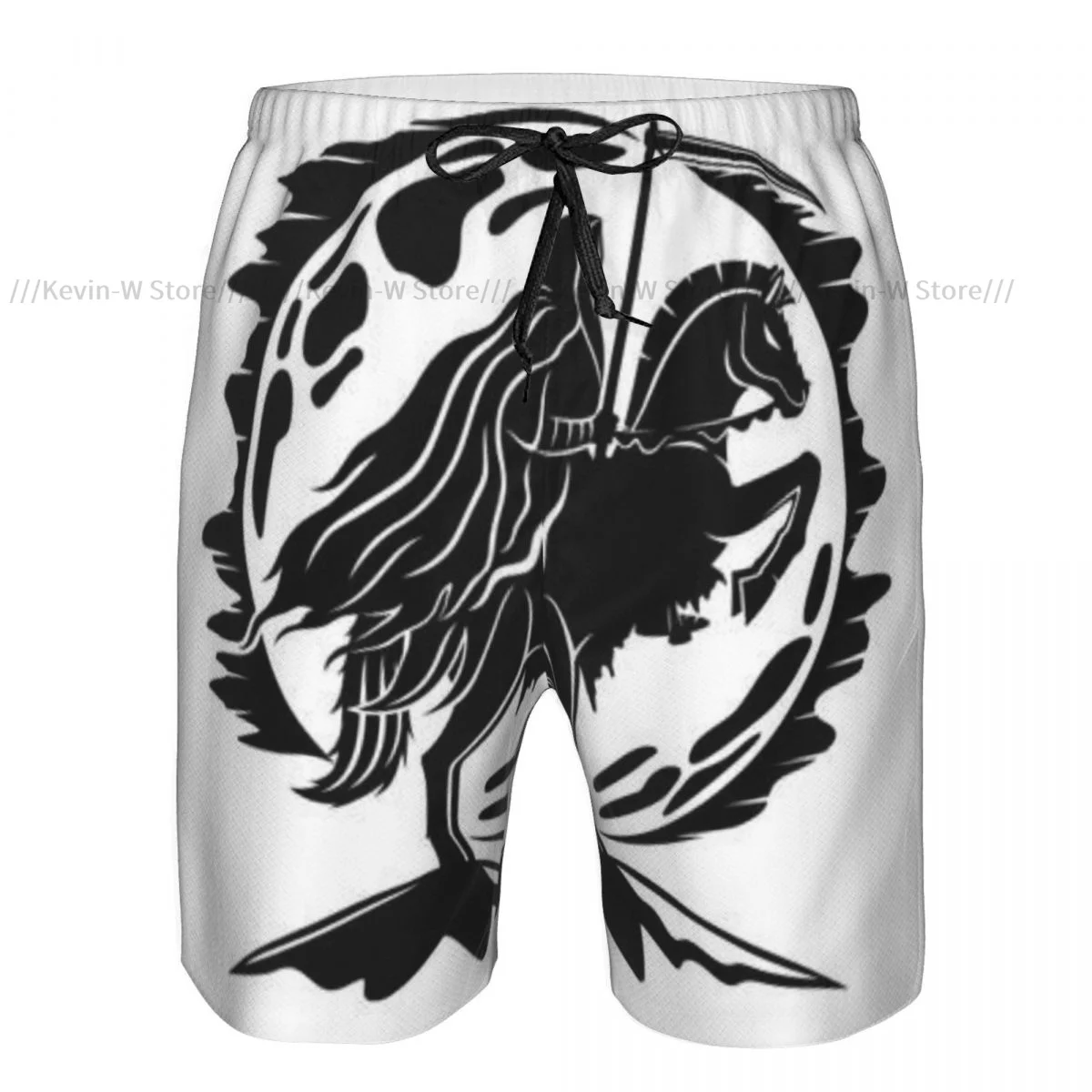 Quick Dry Summer Mens Swimwear Beach Board Short Briefs For Man Moon And Horseman Of Death Swimming Trunk Beachwear