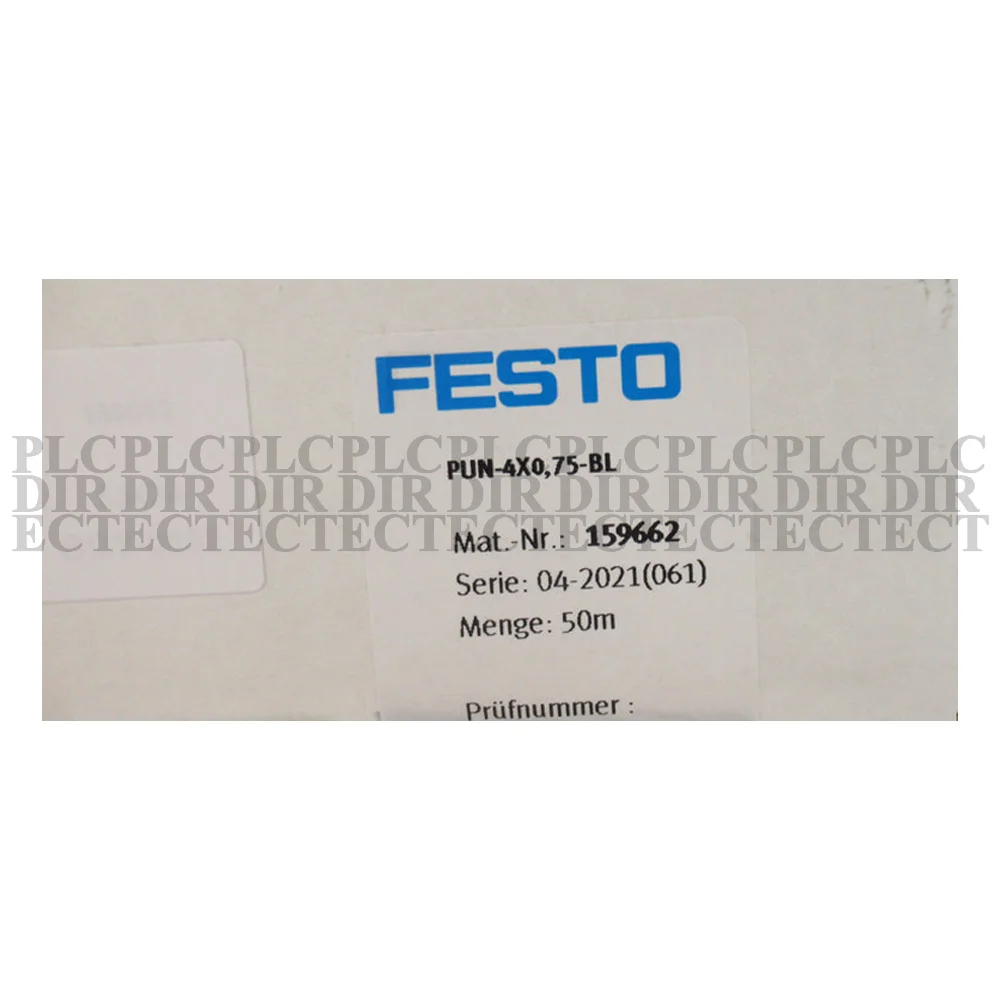 

NEW Festo PUN-4X0,75-BL 159662 PUN-H-4X0,75-BL 197383 Plastic Tubing 50M