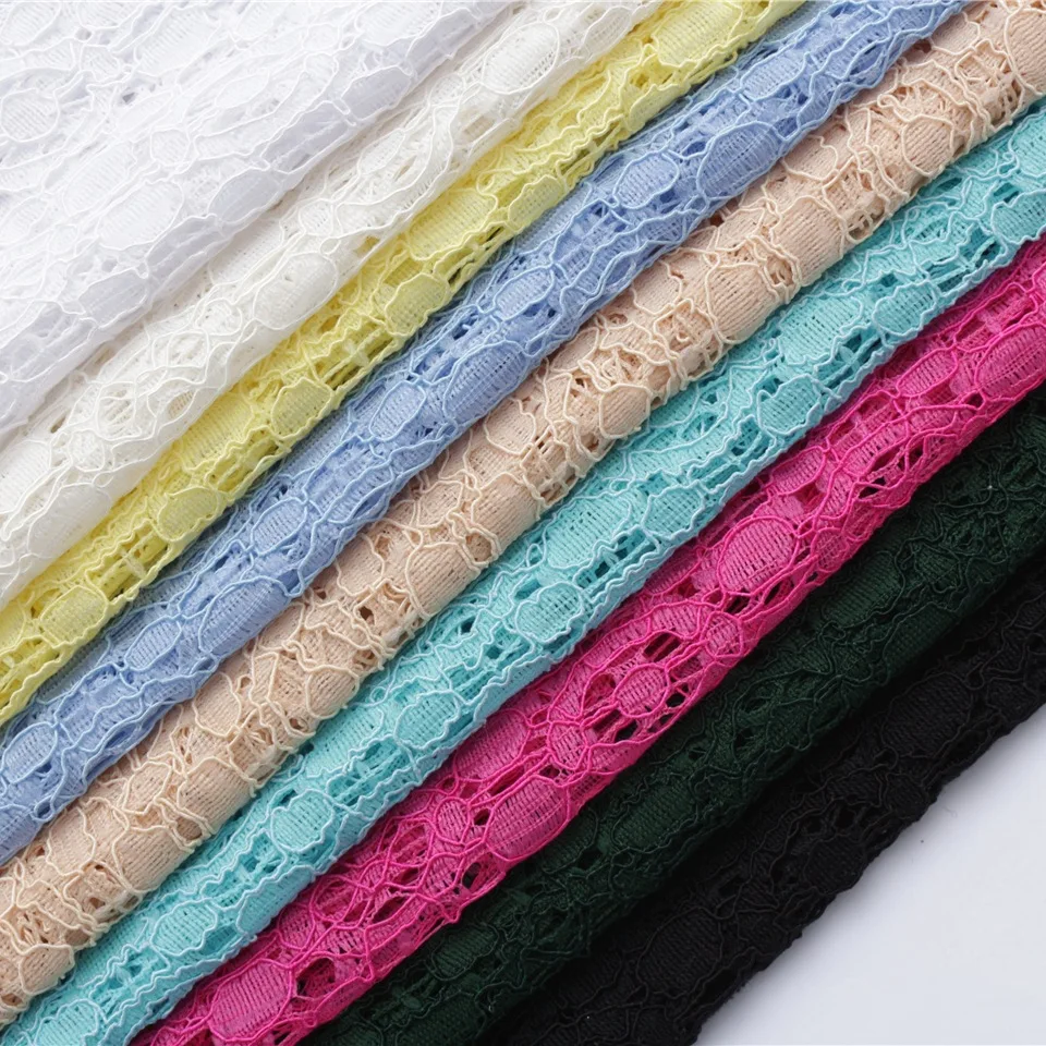 

2Meters Polyester Lace Fabrics 150cm Width Apparel Fabrics For Dress Garment Clothing Mesh Fabric Accessories