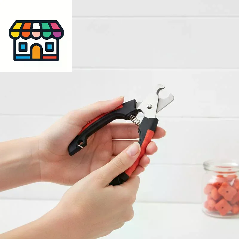 Stainless Steel Pet Nail Clippers - Professional Dog Cat Rabbit Grooming Scissors, Safe Animal Nail Cutter Tool for Pet Care