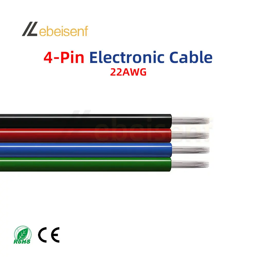 Farbiges LED Streifen Verlängerungskabel 5/10M 22AWG 2-6Pin passend für 3528 5050 RGB RGBW CCT Streifen, Verbindungskabel DIY Schrank Küche Kleiderschrank Zubehör LED Lichtleiste