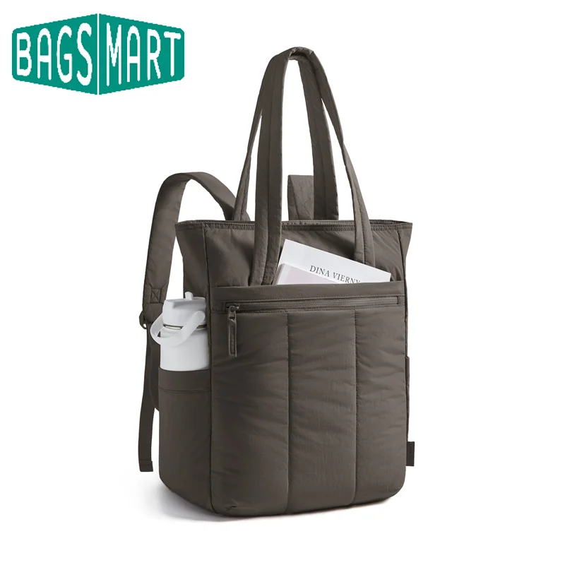 BAGSMART 15.6in Laptop Backpack Women Tote Backpack Teacher Nurse Backpack Water-resistant Bookbag Lightweight College Backpack