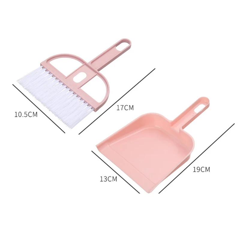 Mini vassoura Dustpan Set with Garbage Shovel, Multi-Purpose, Desktop Cleaning, Escova do teclado